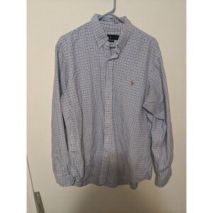 Ralph Lauren Shirt Men's XL Classic Fit Button Down Plaid